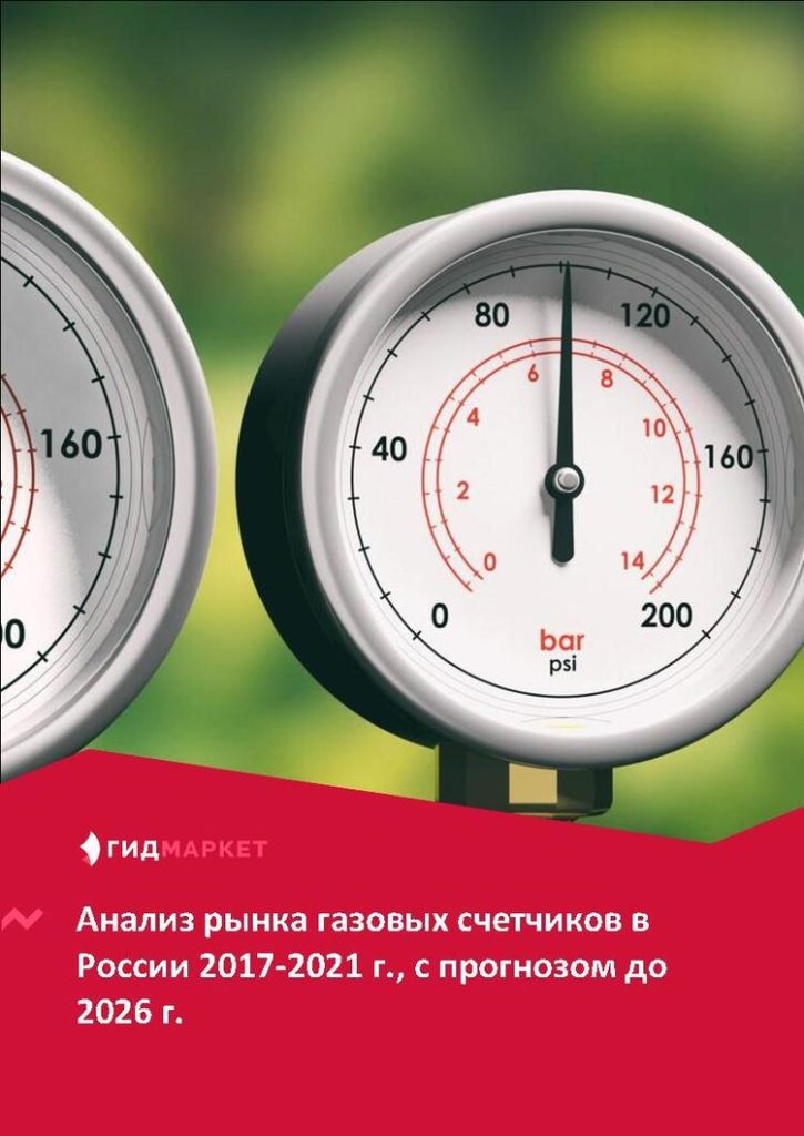 Маркетинговое исследование рынка газовых счетчиков в России 2017-2021 гг., прогноз до 2026 г. (с обновлением)